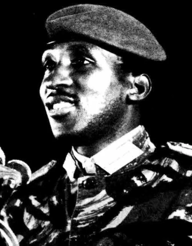 Foto resmi Thomas Sankara, Presiden pertama Burkina Faso