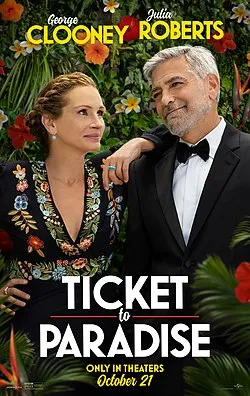 Poster promosi film Ticket to Paradise produksi Universal Pictures