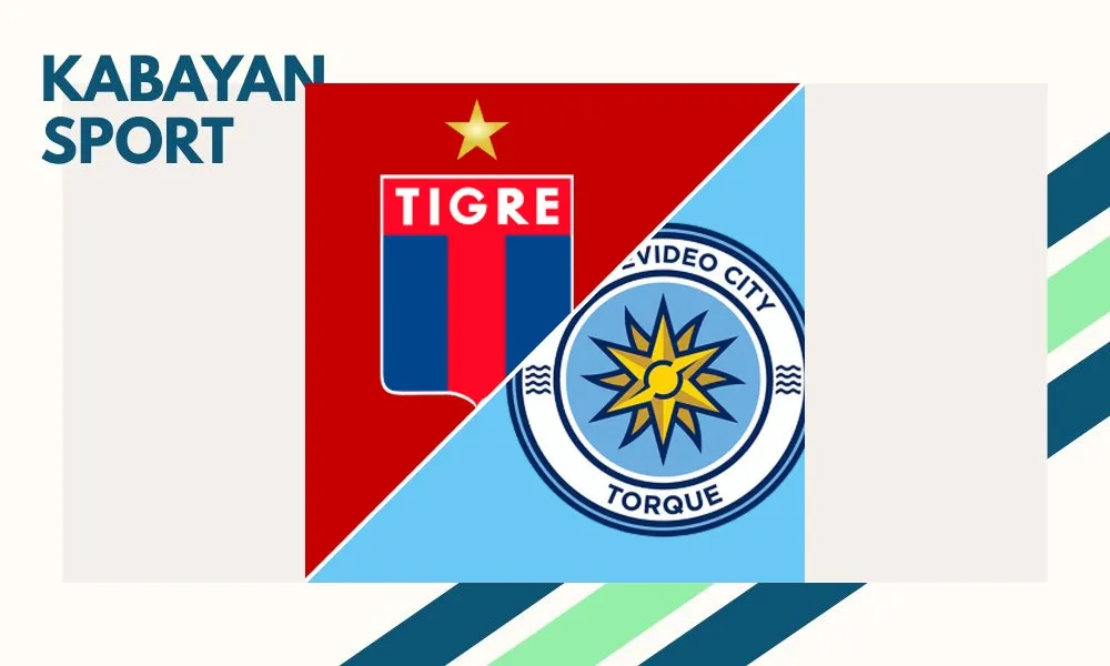Pemain Montevideo City Torque merayakan gol kemenangan atas Tigre di Monumental de Victoria