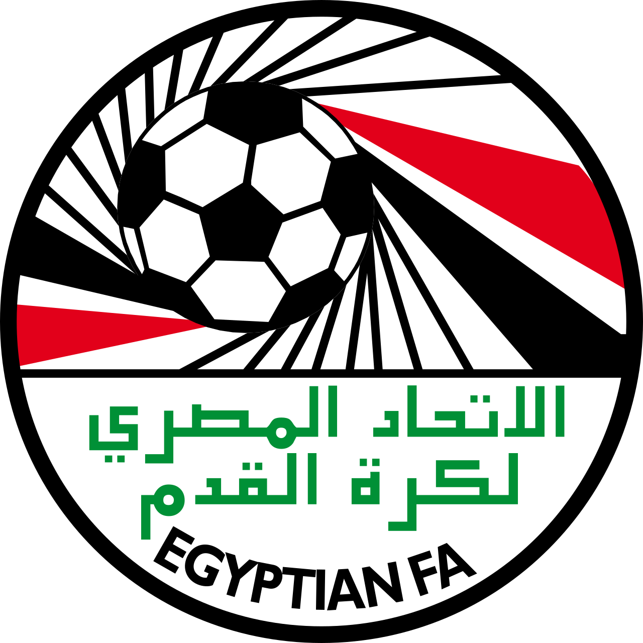 Logo atau lambang tim nasional sepak bola Mesir yang mewakili negara di kancah internasional