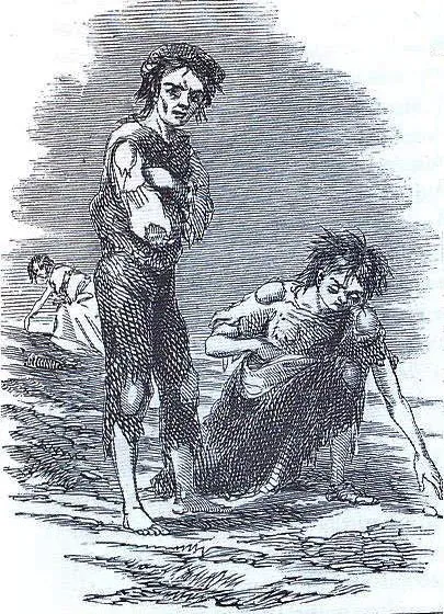 Ilustrasi sejarah Tragedi Kelaparan Besar Irlandia atau Great Famine
