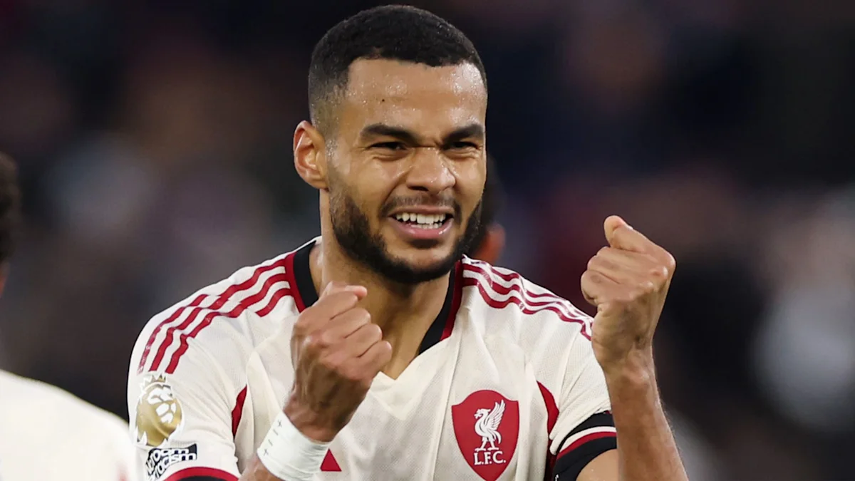 Penyerang Liverpool Cody Gakpo dalam laga Liga Inggris