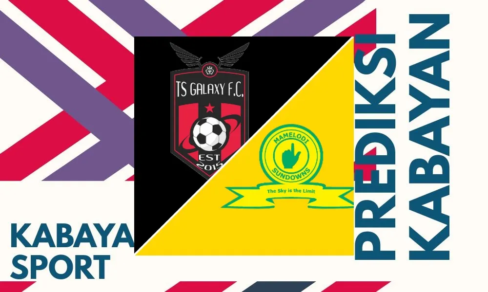Pemain Mamelodi Sundowns merayakan kemenangan dramatis atas TS Galaxy