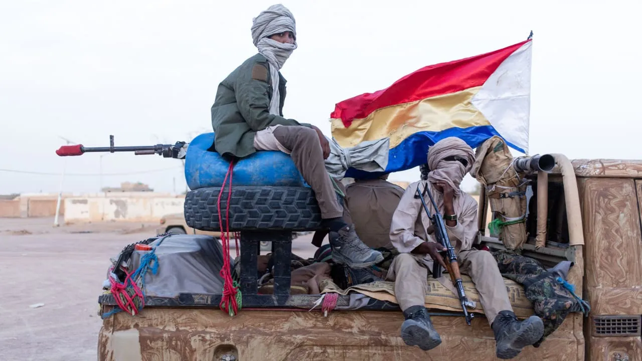 Ilustrasi PBB dan peta wilayah Afrika Barat terkait laporan terorisme al-Qaeda