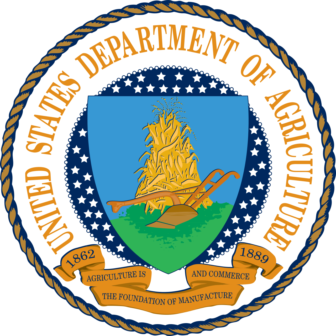 Gedung atau logo resmi United States Department of Agriculture