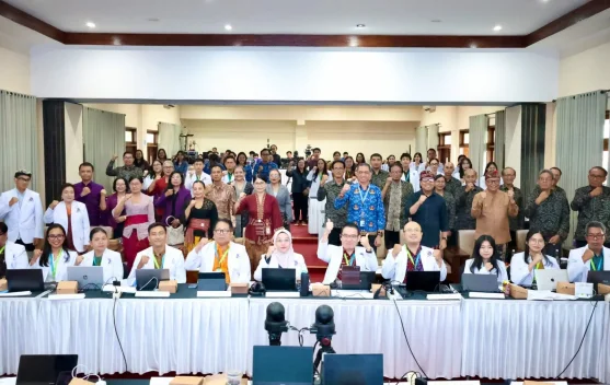 Wawali Denpasar Arya Wibawa saat mendukung pembukaan Fakultas Kedokteran UNBI