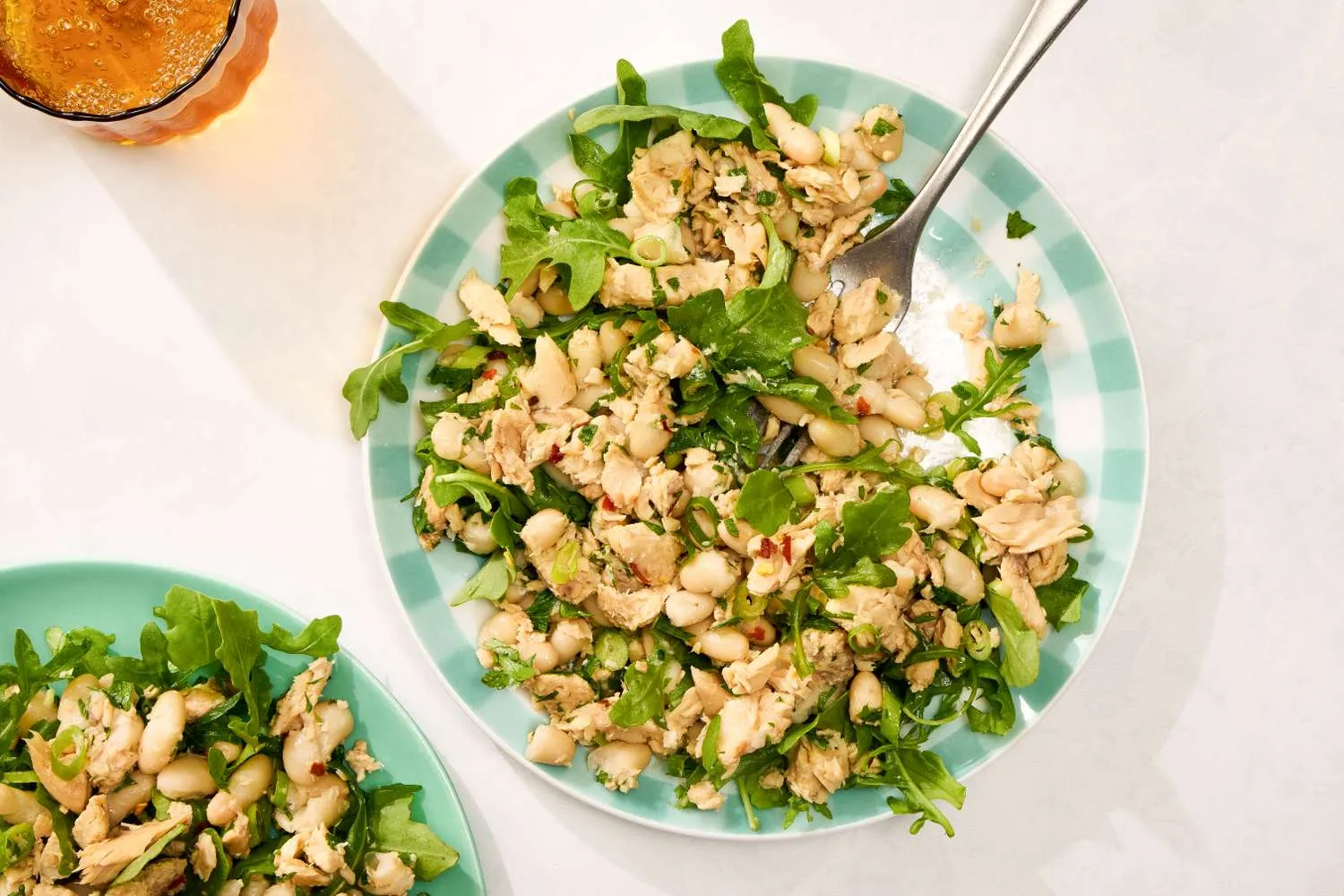 White bean and salmon salad menu sehat praktis tanpa masak 10 menit