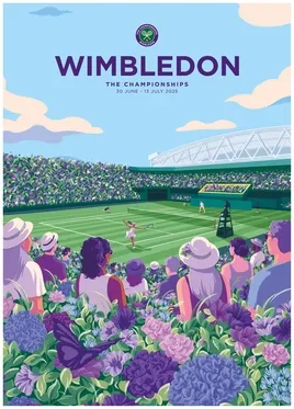 Kompleks lapangan tenis All England Club di London saat penyelenggaraan Wimbledon 2025