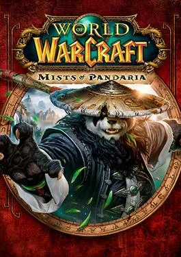 Tampilan logo dan ilustrasi bertema Asia dari ekspansi World of Warcraft Mists of Pandaria
