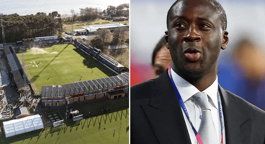 Yaya Toure melatih Slovan Bratislava menghadapi Mjällby AIF di kualifikasi Liga Champions