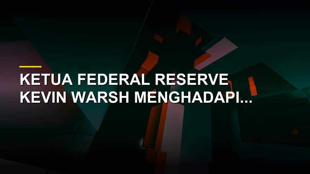 Gedung Federal Reserve di Washington DC dengan latar belakang pasar keuangan