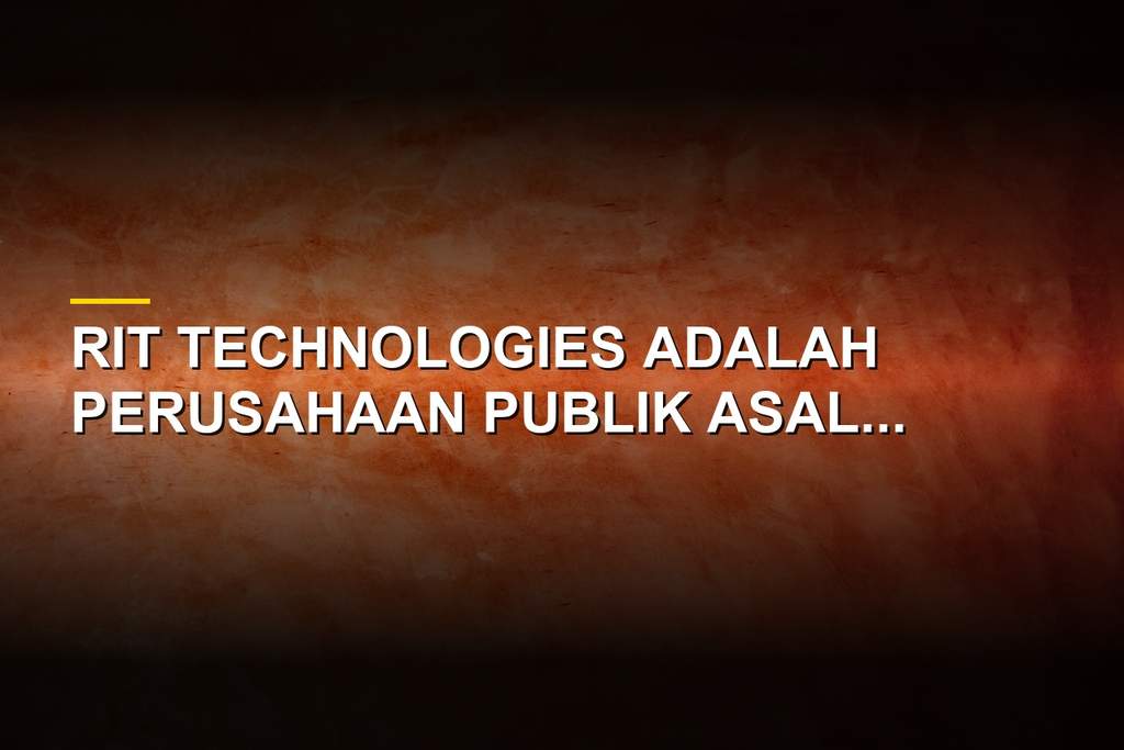 Gedung perkantoran dan logo RiT Technologies perusahaan manajemen jaringan