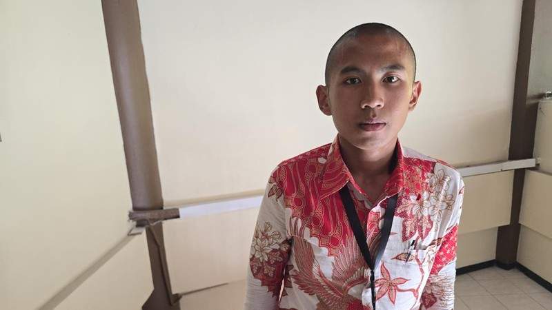 Gilang Bonatua Harahap, calon taruna asal Polda Sumut, mengikuti seleksi taruna Akademi Kepolisian untuk ketiga kalinya di Semarang