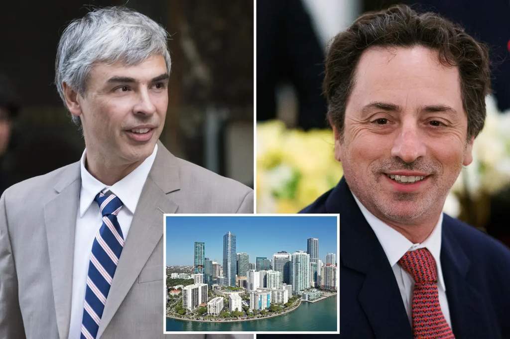 Gedung kantor Google dan pendiri Alphabet Larry Page serta Sergey Brin