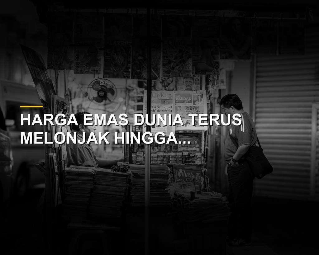 Grafik kenaikan harga emas dunia di tengah pelemahan indeks dolar AS