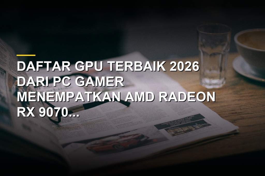 Grafik perbandingan performa GPU terbaik 2026 dari AMD dan Nvidia untuk gaming PC