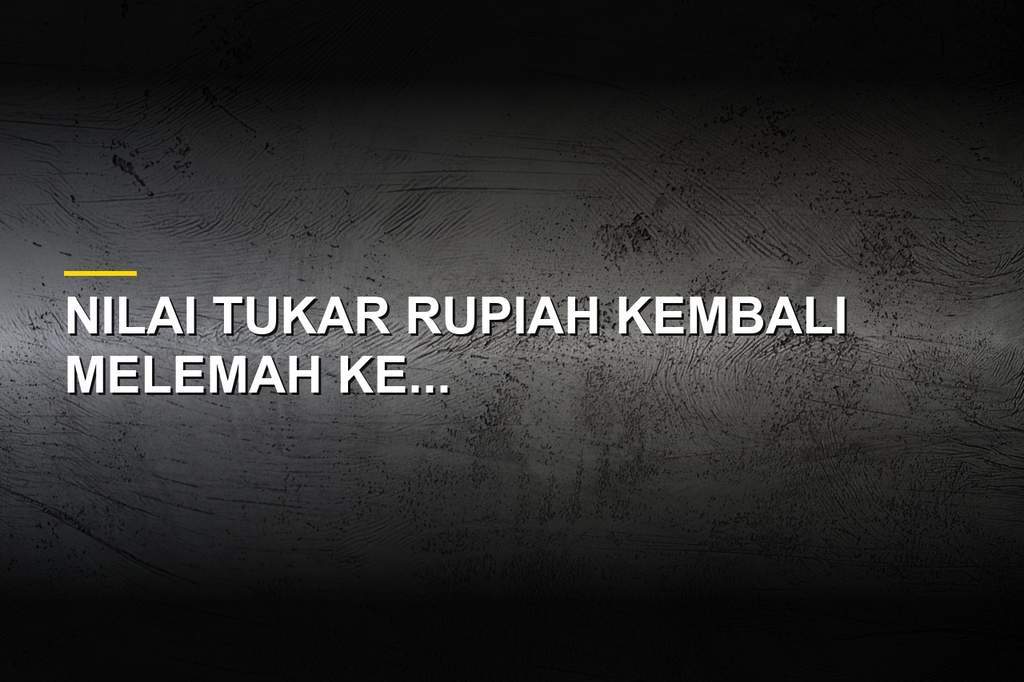 Grafik pergerakan nilai tukar rupiah melemah terhadap dolar AS di pasar keuangan