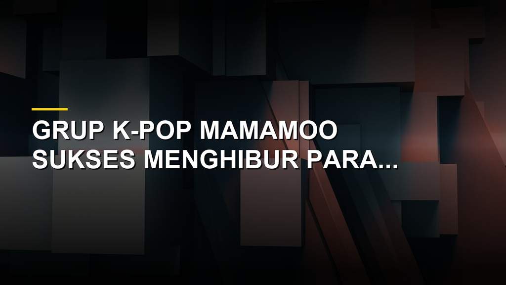 Grup K-pop Mamamoo saat tampil dalam konser 4ward di Singapura
