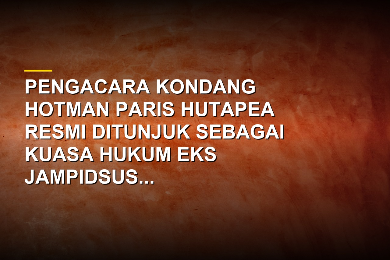 Hotman Paris saat memberikan keterangan pers di Gedung Bundar Kejaksaan Agung