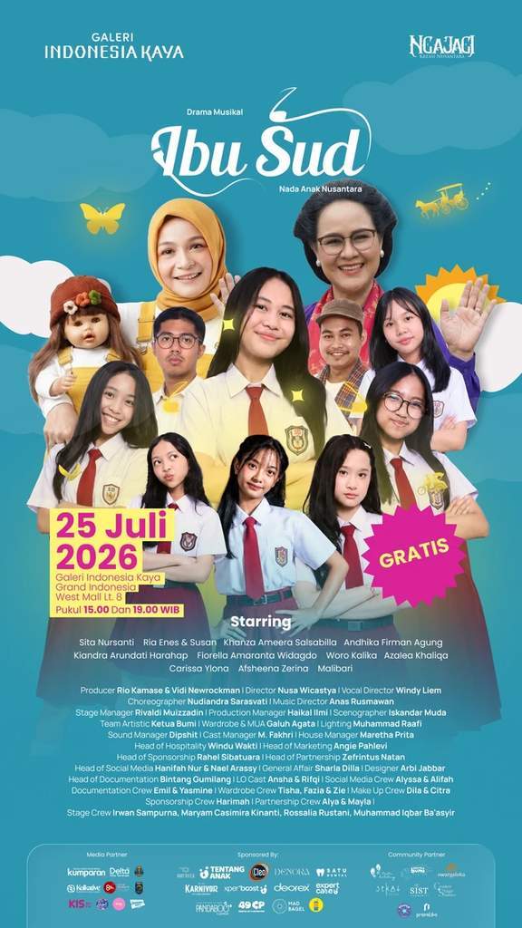 Pementasan drama musikal Ibu Sud di Galeri Indonesia Kaya