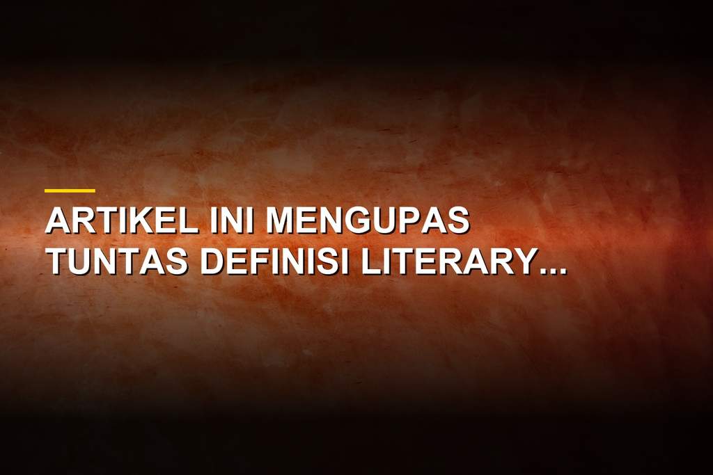 Ilustrasi buku sastra dan pena yang menggambarkan penggunaan literary device