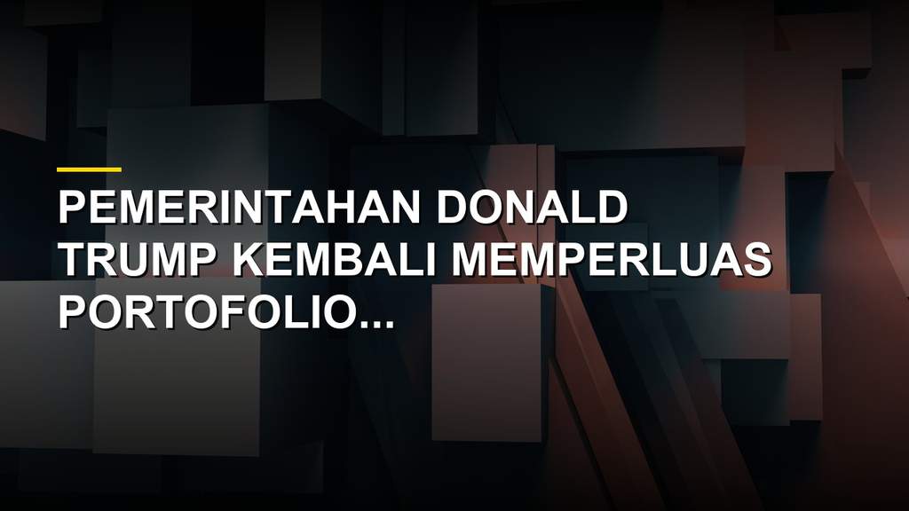 Ilustrasi chip semikonduktor dan bendera Amerika Serikat terkait kebijakan portofolio saham pemerintahan Trump