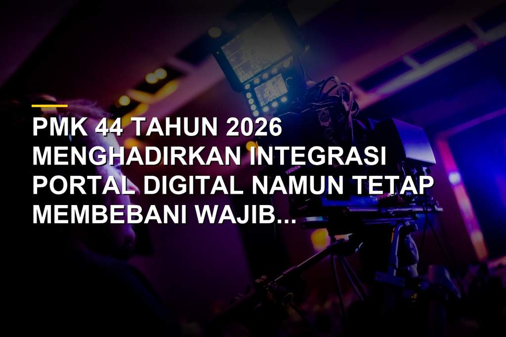 Ilustrasi digital PMK 44 Tahun 2026 tentang kuasa perpajakan dan birokrasi digital