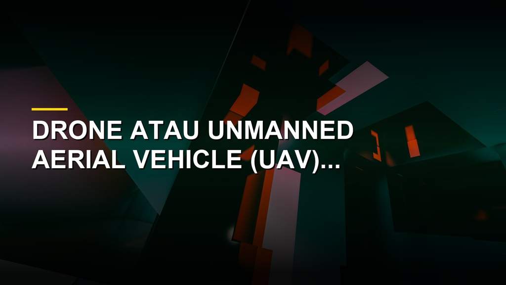 Ilustrasi drone atau UAV yang terbang modern