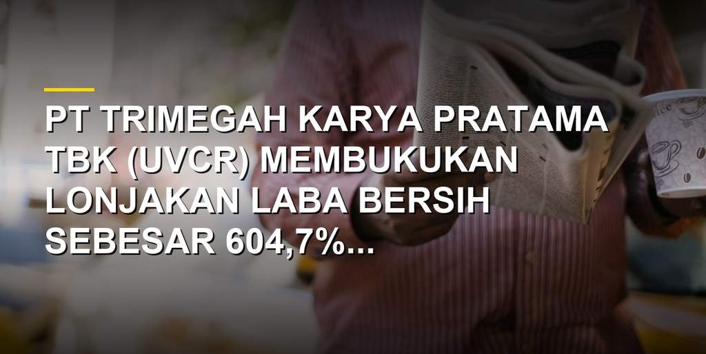 Ilustrasi grafik keuangan dan logo Ultra Voucher UVCR di pasar saham