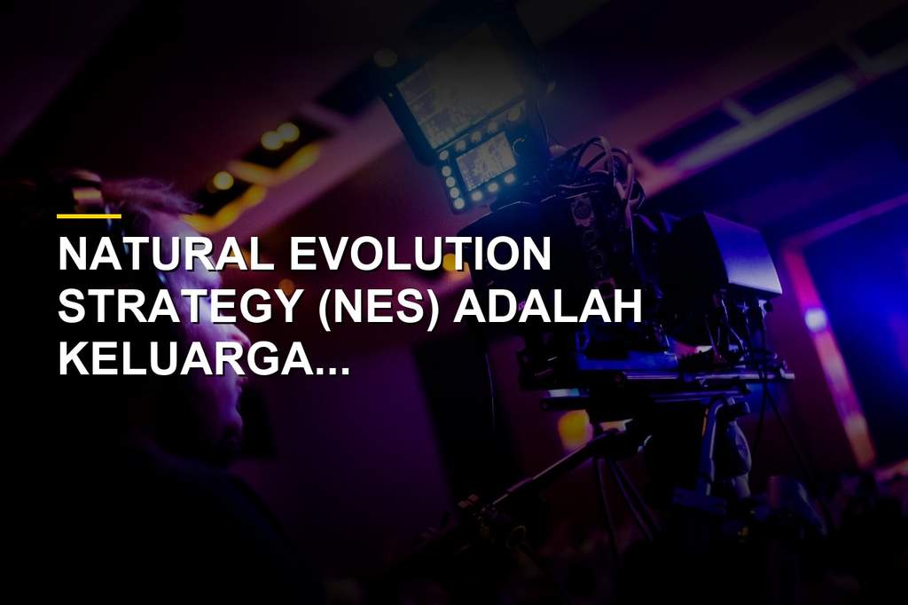 Ilustrasi grafik Natural Evolution Strategy untuk optimasi numerik