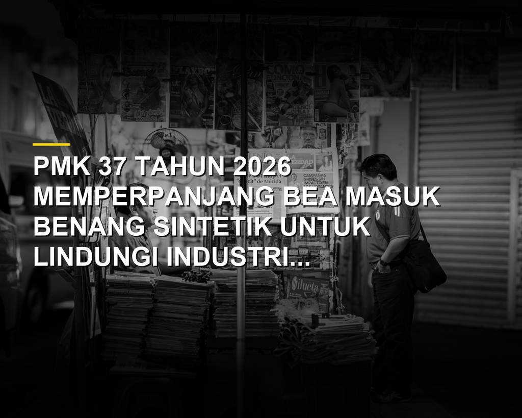 Ilustrasi gulungan benang pabrik tekstil dalam PMK 37 Tahun 2026