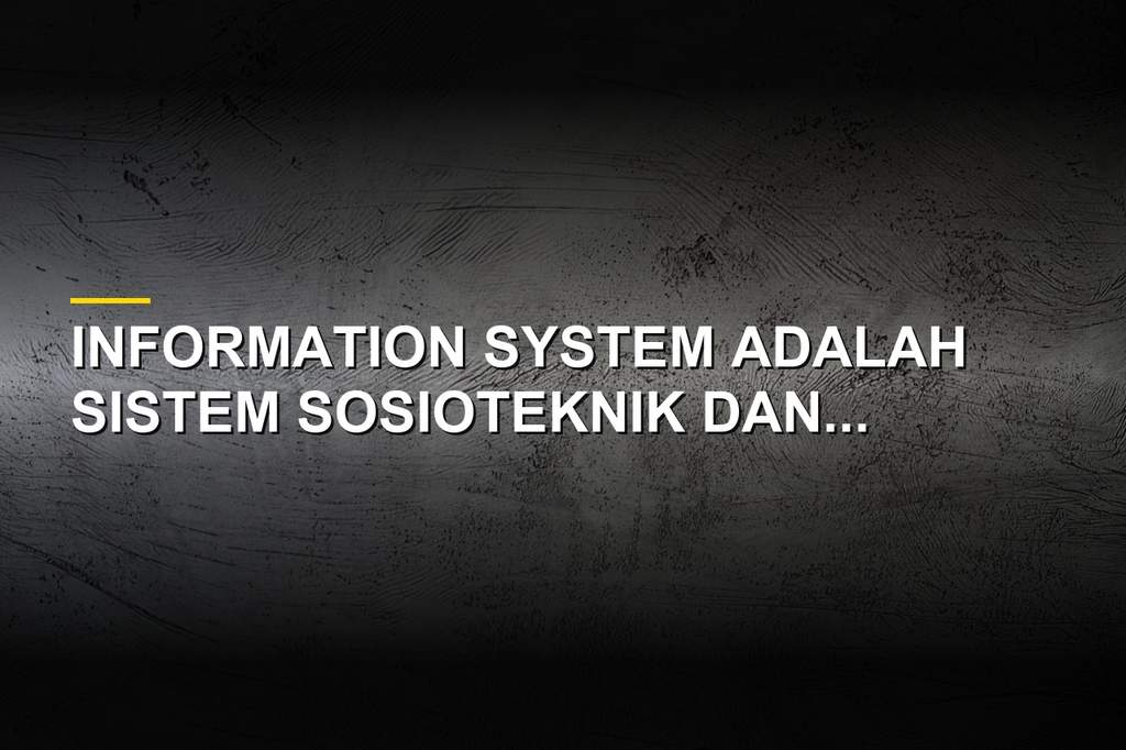 Ilustrasi Information System dan pengelolaan data digital dalam perusahaan