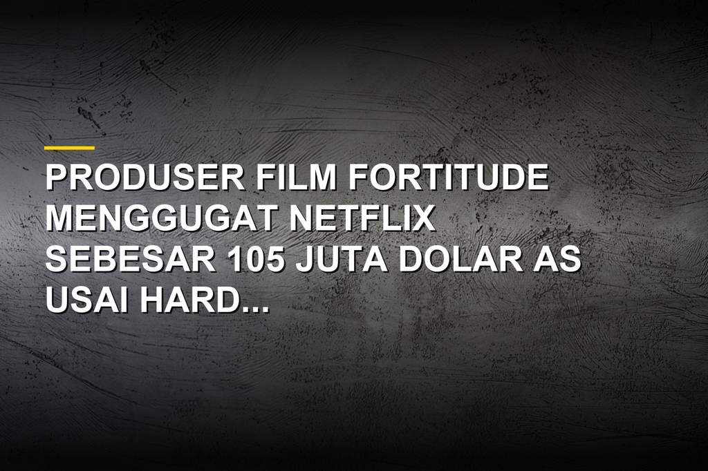 Ilustrasi kantor Netflix dan poster film Nicolas Cage