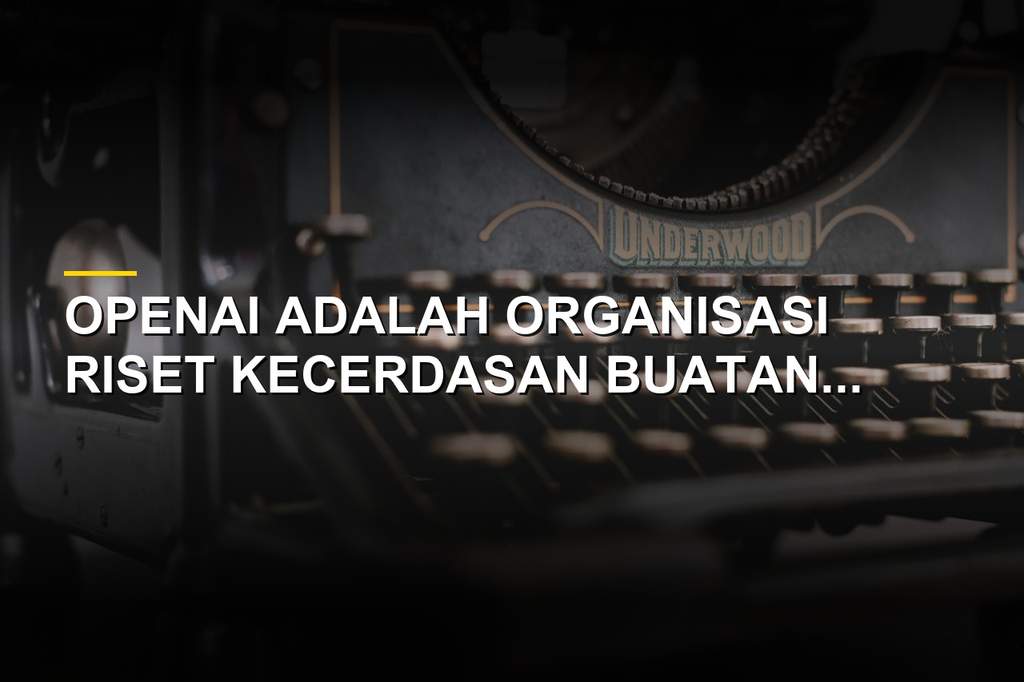 Ilustrasi kantor pusat OpenAI dan logo kecerdasan buatan