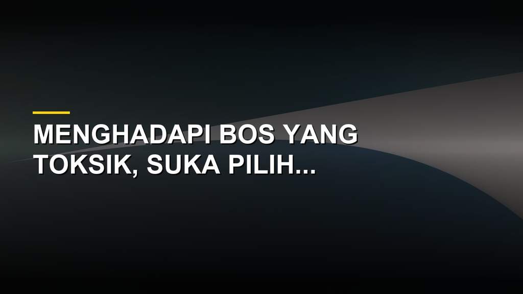 Ilustrasi karyawan stres menghadapi atasan toxic di kantor