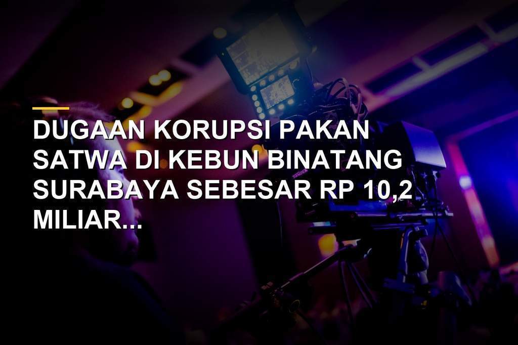 Ilustrasi kasus korupsi pakan satwa di Kebun Binatang Surabaya yang merugikan negara dan mengancam kesejahteraan satwa.