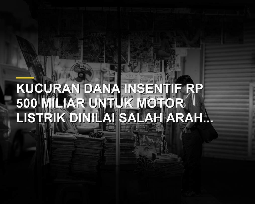 Ilustrasi kemacetan jalan raya dan operasional motor listrik di perkotaan Indonesia
