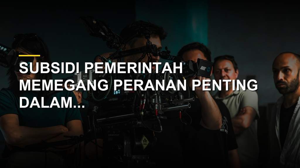 Ilustrasi konsep subsidi pemerintah dan dampaknya bagi perekonomian