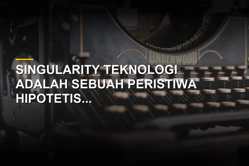 Ilustrasi konsep technological singularity dan kecerdasan buatan masa depan