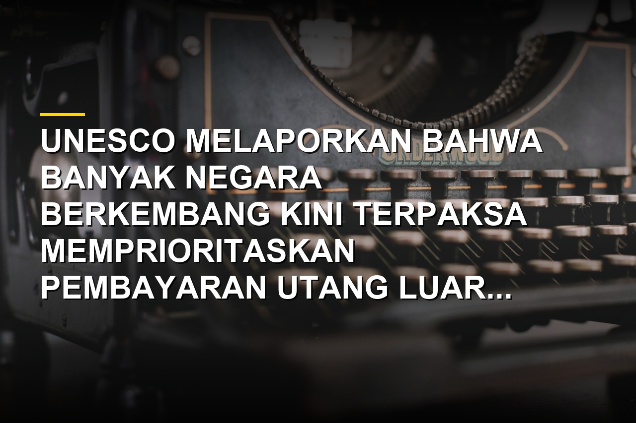 Ilustrasi krisis utang global yang memaksa negara berkembang mengorbankan anggaran pendidikan