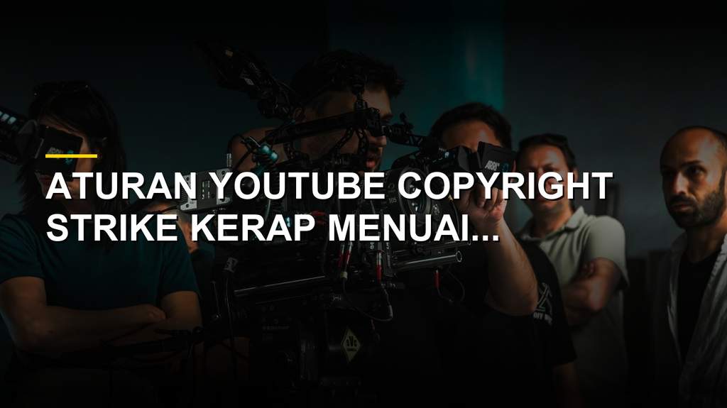 Ilustrasi layar peringatan YouTube copyright strike pada perangkat digital
