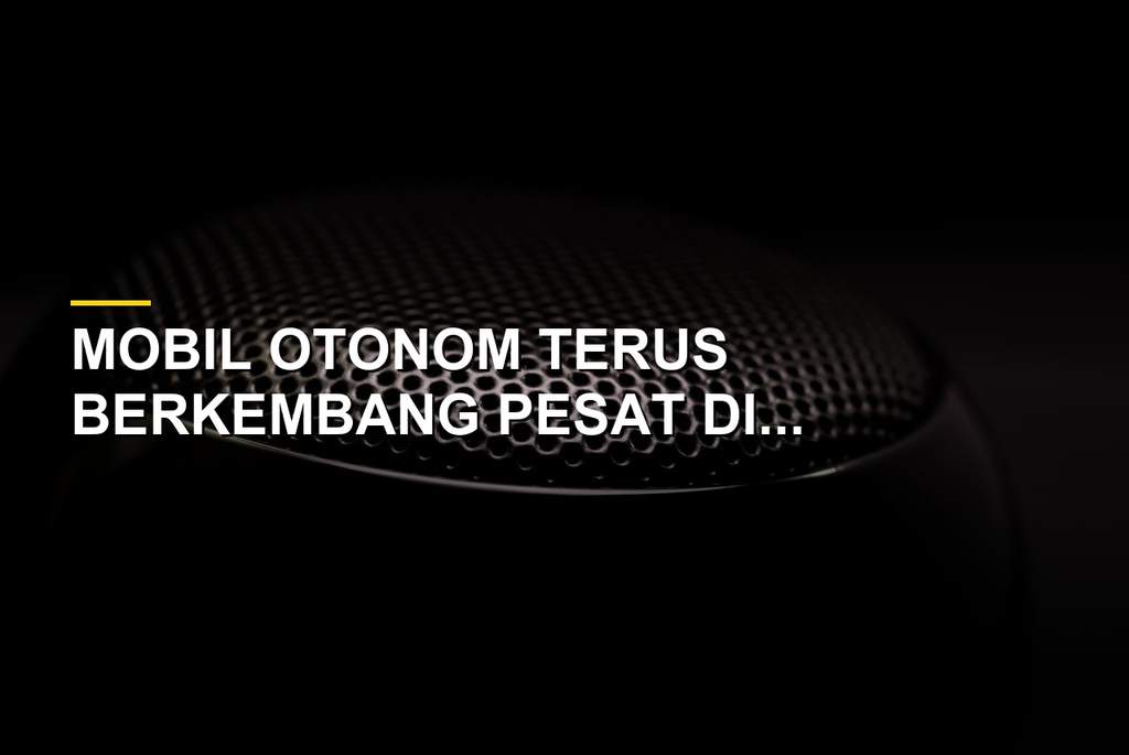 Ilustrasi mobil otonom atau self-driving car yang sedang diuji di jalan raya