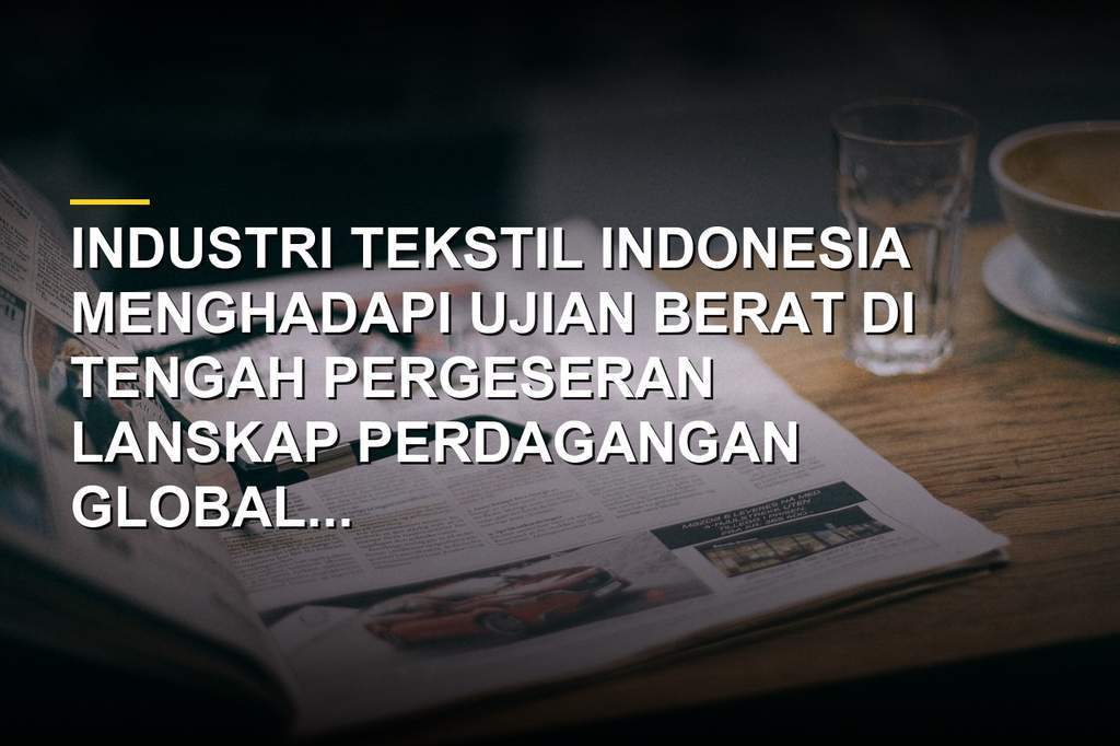 Ilustrasi pabrik dan industri tekstil Indonesia menghadapi tantangan tarif Section 301 AS