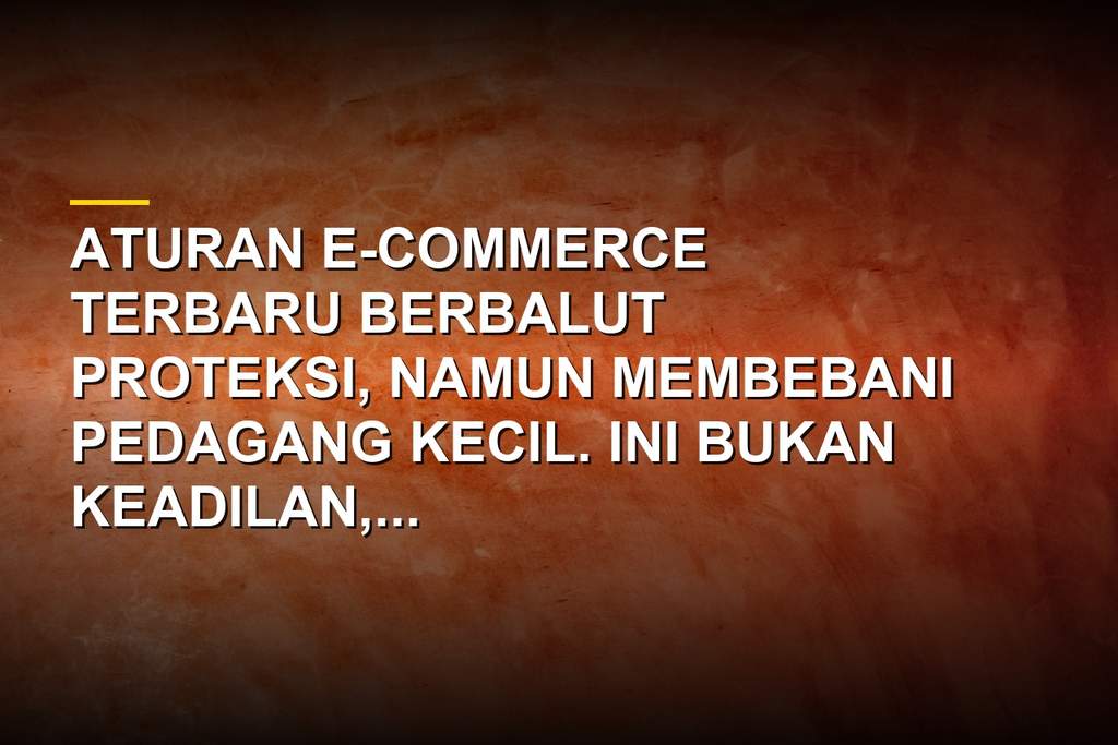 Ilustrasi perdagangan elektronik dan peraturan menteri perdagangan