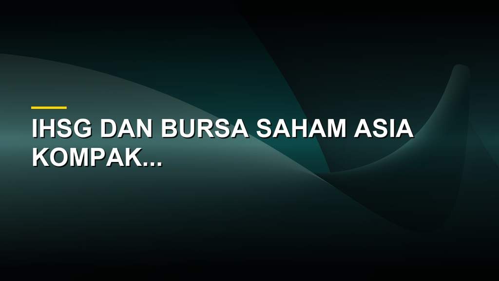 Ilustrasi pergerakan grafik Indeks Harga Saham Gabungan di bursa efek