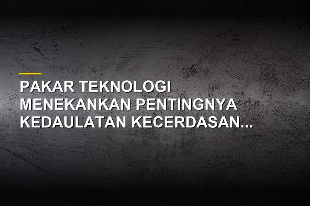 Ilustrasi perkembangan teknologi kecerdasan buatan dan kedaulatan AI di Indonesia