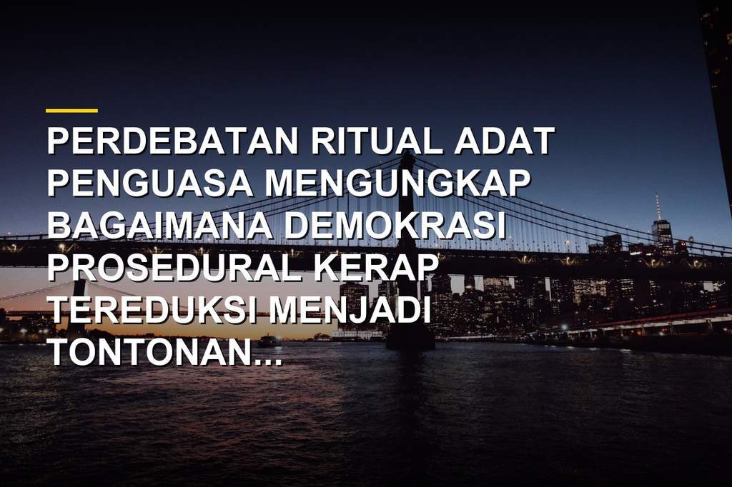 Ilustrasi polemik ritual adat kepala kerbau dalam pusaran panggung politik elite