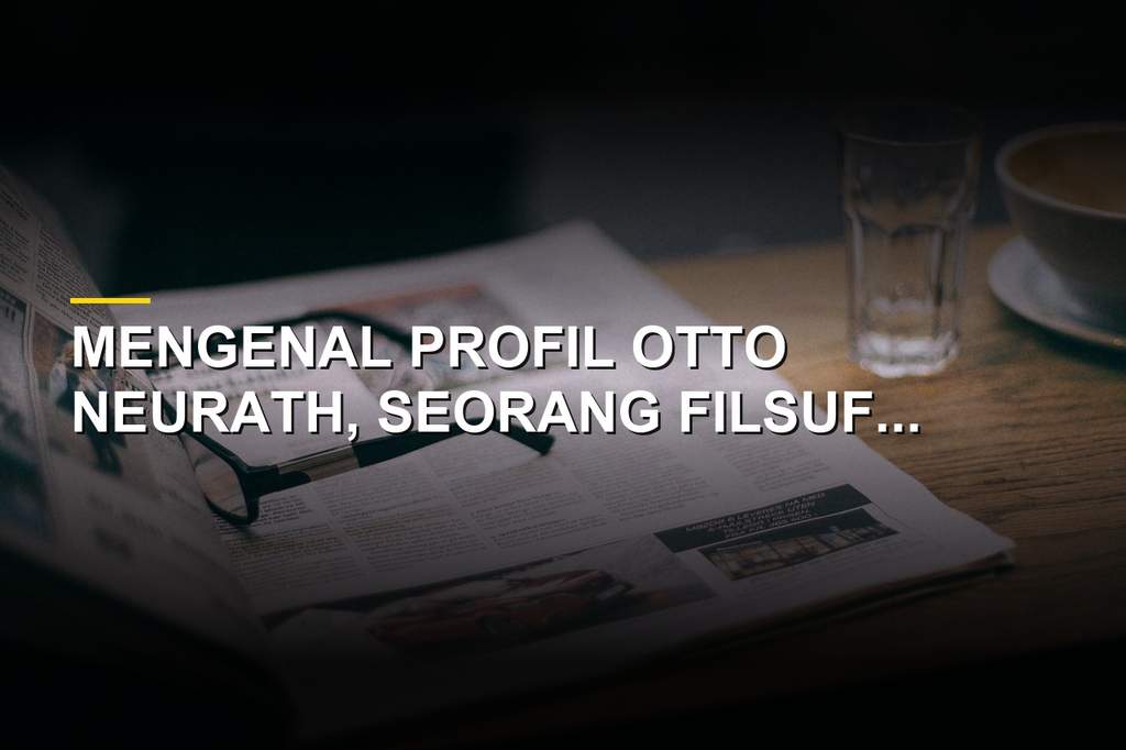 Ilustrasi profil Otto Neurath penemu metode statistik visual ISOTYPE