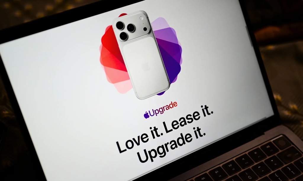 Ilustrasi program sewa iPhone Apple Upgrade bekerja sama dengan Klarna