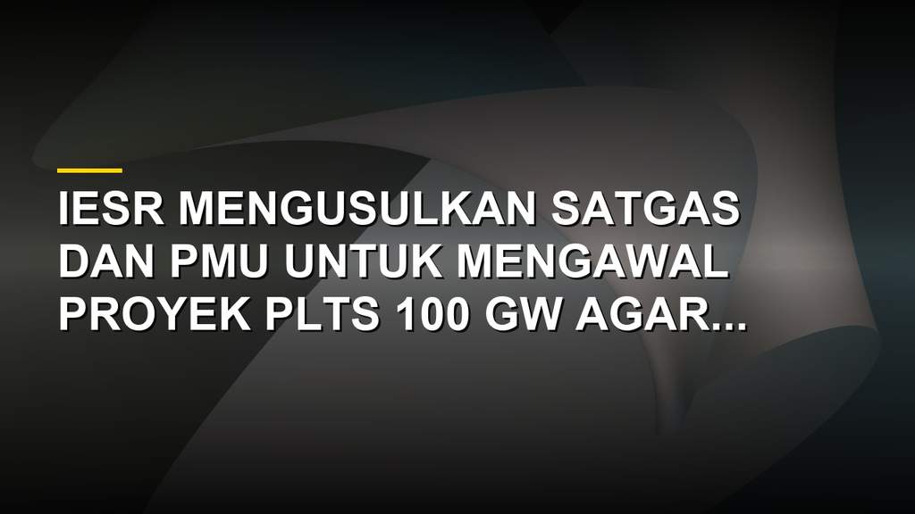 Ilustrasi proyek PLTS 100 GW dengan panel surya di lahan luas